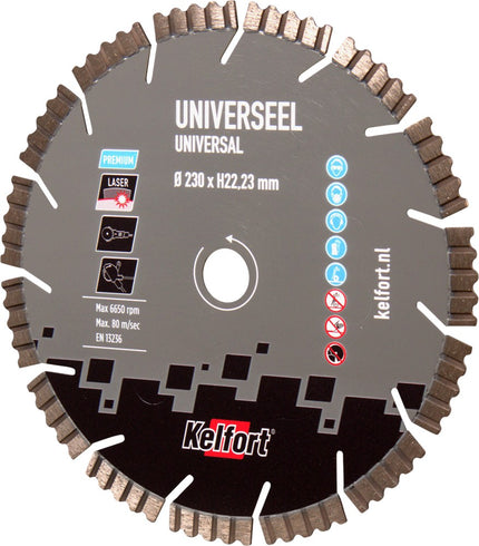 Diamantzaagblad universeel Kelfort