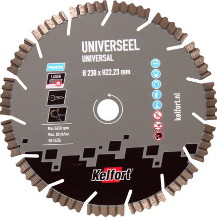 Diamantzaagblad universeel Kelfort