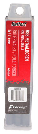 Metaalspiraalboor HSS Kelfort