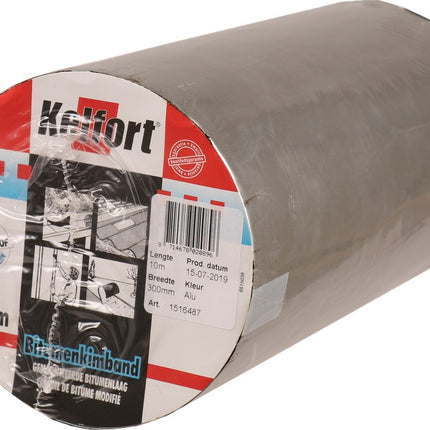 Bitumenkimband aluminiumkleurig Kelfort