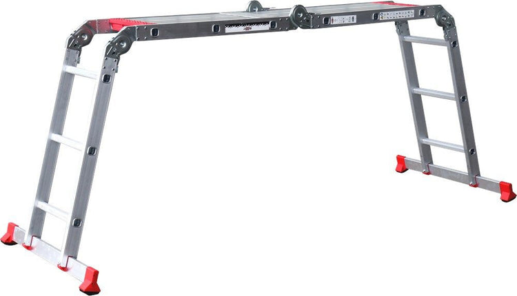 Kelfort Vouwladder 4x3 + Platform Aluminium – 1518857