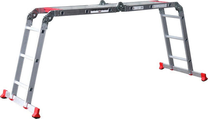 Kelfort Vouwladder 4x3 + Platform Aluminium – 1518857