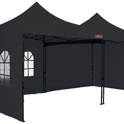 Doorwerktent zwart