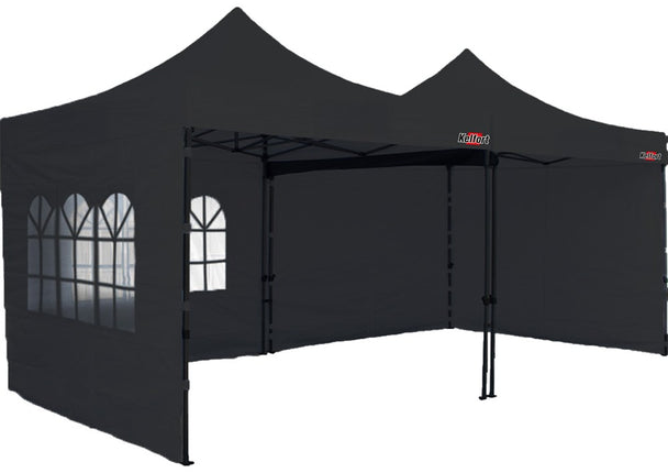 Doorwerktent zwart