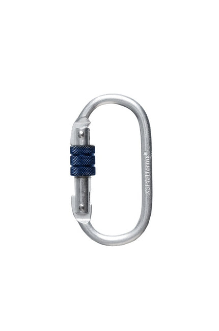 Afbeelding XSPlatforms veiligheidshaak Scew-lock karabiner Steel