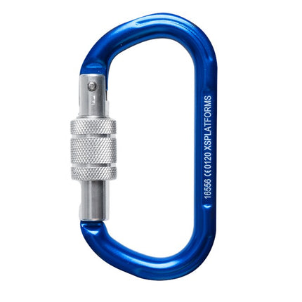 Afbeelding XSPlatforms veiligheidshaak Screw-lock karabiner Aluminum