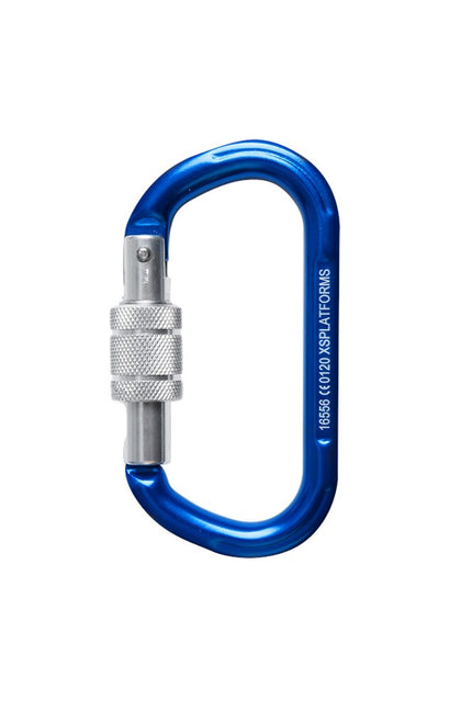 Afbeelding XSPlatforms veiligheidshaak Screw-lock karabiner Aluminum