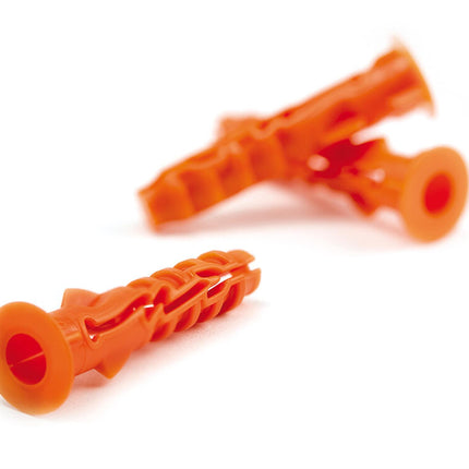 SPIT NYL PLUG D.8X40 - 1.000 STUKS      IN ECO EMMER - MET KRAAG