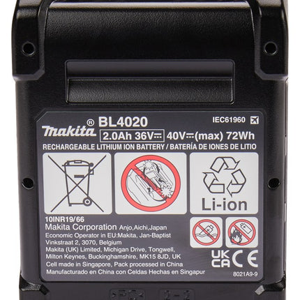 Afbeelding Makita blokaccu bl4020 40v x 2,0ah 191L29-0