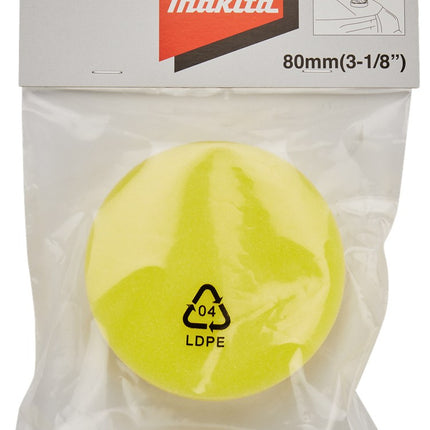Afbeelding Makita inpoetsschijf geel 80mm 191N90-9
