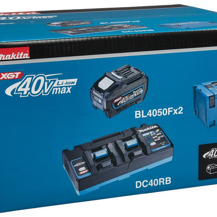 Afbeelding Makita startset dc40rb 2 x bl4050f 191U13-9