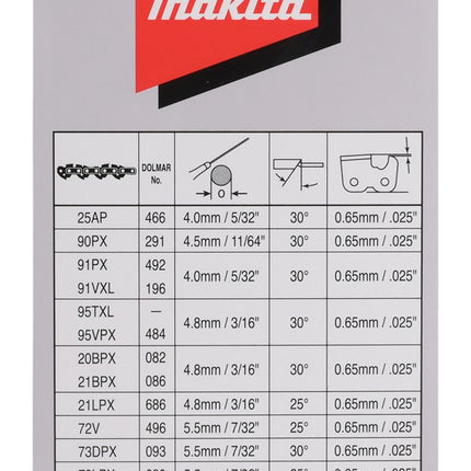 Makita ZAAGKETTING TXL80 450MM