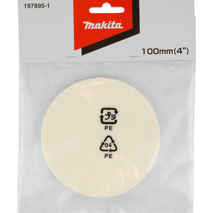 Afbeelding Makita poetsschijf vilt 100mm 197895-1