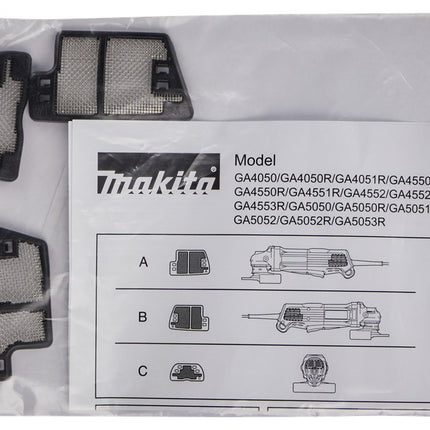 Makita STOFFILTER SET HAAKSE SLIJPER