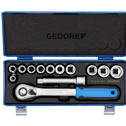 GEDORE DOPPENSET 1/2" 13DLG 19KMU-20