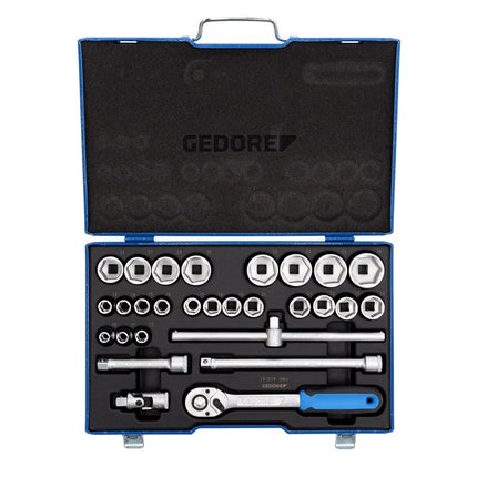 GEDORE DOPSLEUTELSET 1/2" 28-DELIG      10-36MM - 19 VMU-10