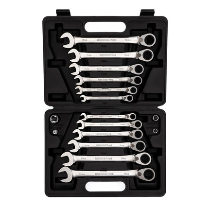 GEDORE RED Ringratel Steeksleutelset SW8-19mm 16-Delig – 3300060
