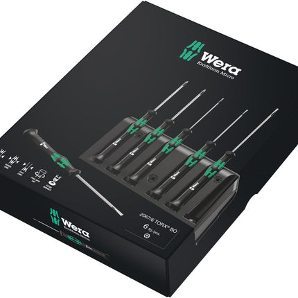 2067/6 Micro TORX® BO-Schroevendraaierset + houder, 6 -delig