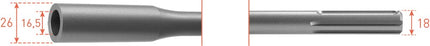 Aardpenadapter SDS-max