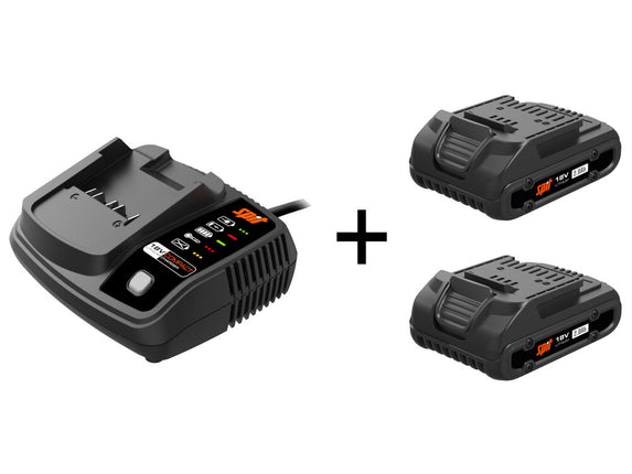 Spit Energy Pack 2ah 18v (2 Accu's & Compact Lader)