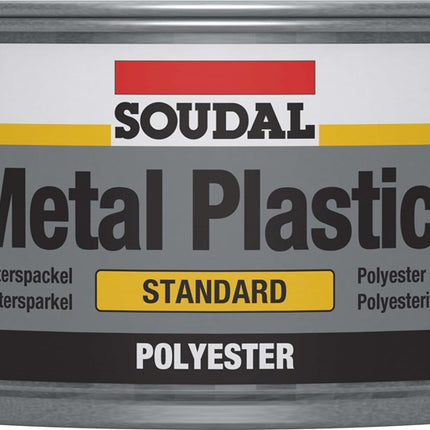 SOUDAL METAL PLASTIC BLACK 2KG BLIK     GRIJZE POLYESTER PLAMUUR