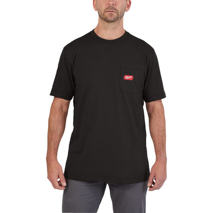 MILWAUKEE® MILWAUKEE WTSSBL XXL WORK T-SHIRT SHORT SLEEVE BLACK XXL