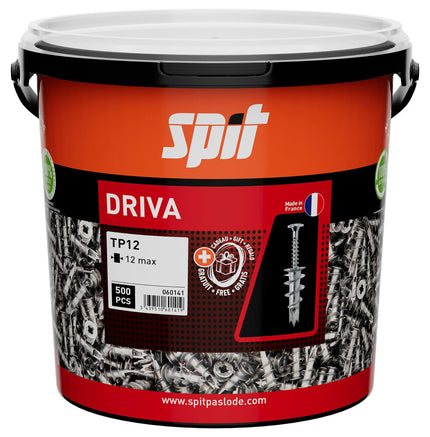 SPIT DRIVA TP12 GIPSPLAATPLUG - 500 ST. (+ SCHROEF) (500 STUKS IN ECO EMMER)