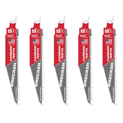 Afbeelding MILWAUKEE® multimateriaal: zware wrecker™ carbide getande sloopbladen Multi-Material: Wrecker with carbide teeth