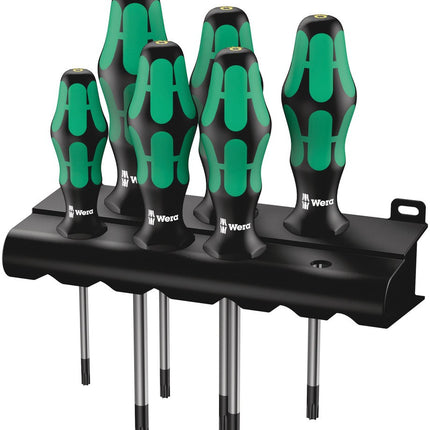 367/6 TORX® BO Kraftform Plus TORX® BO-Schroevendraaierset + houder, 6 -delig