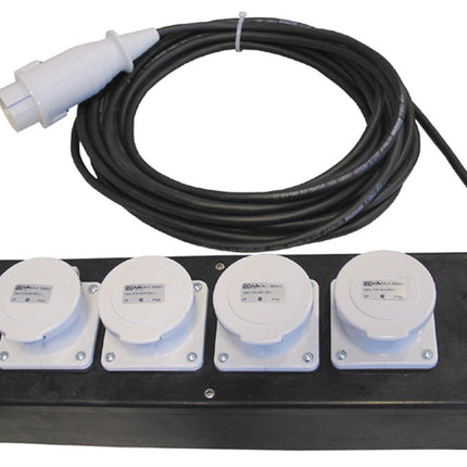 Afbeelding Connectra verdeelblok volrubber 4-voudig 42v