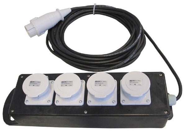 Afbeelding Connectra verdeelblok volrubber 4-voudig 42v