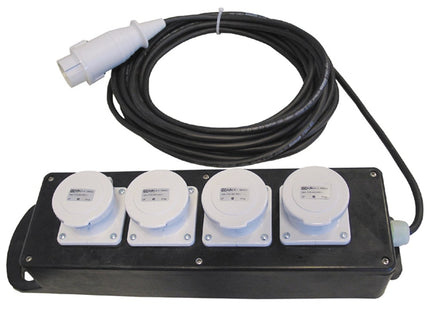 Afbeelding Connectra verdeelblok volrubber 4-voudig 42v