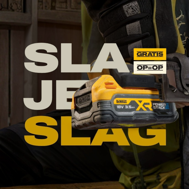 <h1>DEWALT GRATIS <br/>18V ACCU</h1>