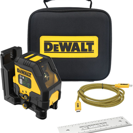 DEWALT DCLE14201GB-XJ USB-C groene kruislijnlaser