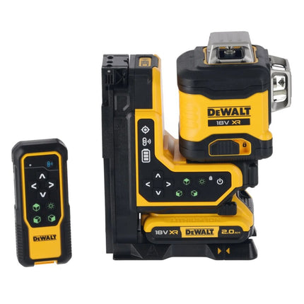 DEWALT DCLE34035D1-QW 18V XR 3x360° groene laser met afstandsbediening