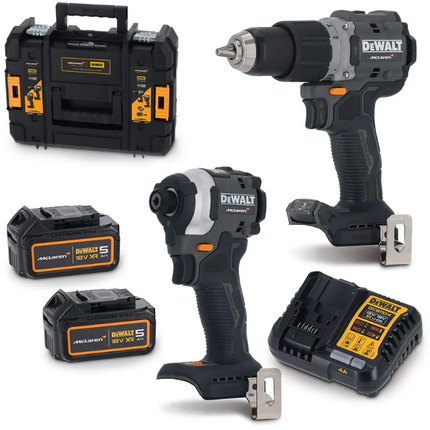 DEWALT DCK200MP2T-QW 18V XR McLaren 2-delige set met 2x 5.0Ah accu