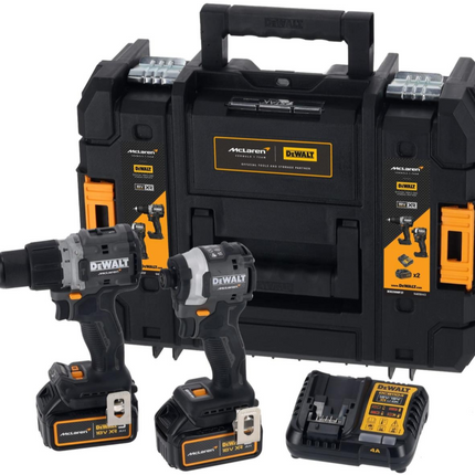 DEWALT DCK200MP2T-QW 18V XR McLaren 2-delige set met 2x 5.0Ah accu