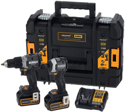 DEWALT DCK200MP2T-QW 18V XR McLaren 2-delige set met 2x 5.0Ah accu