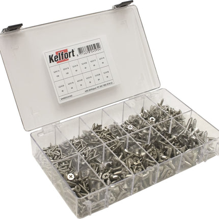 Assortimentsdoosje plaatschroef Kelfort