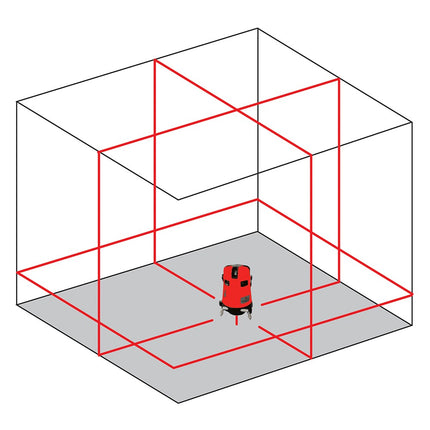 LEVELFIX CL618R MULTI LIJNLASER ROOD    GEMOTORISEERD