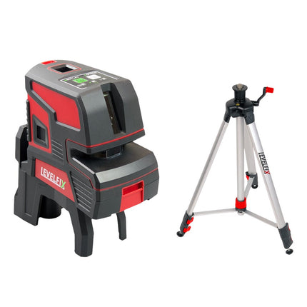 LEVELFIX KRUISLIJNLASER CL202G SET      MET STATIEF - M/GROENE STRAAL