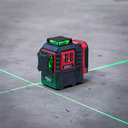 Afbeelding LEVELFIX servo 3d lijnlaser 3x360° groen MCL380G