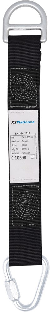 XSPlatforms HARNAS EXTENSION BAND 35CM              VERLENGBAND MET D-RING