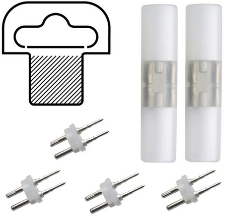 TRONIX Koppelset voor Lichtslang 13mm - 69214