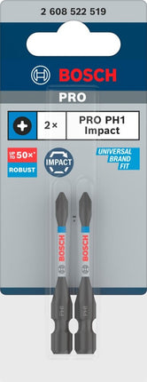 Bosch 2 PRO BITS IMPACT PH1 55MM