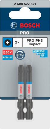 Bosch 2 PRO BITS IMPACT PH3 55MM