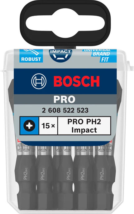 Bosch 15 PRO BITS IMPACT PH2 55MM