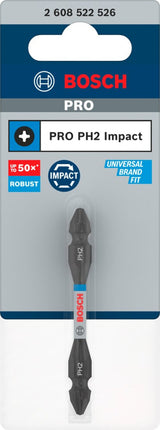 Bosch PRO BIT IMPACT DUBBELZIJDIG PH2 65MM