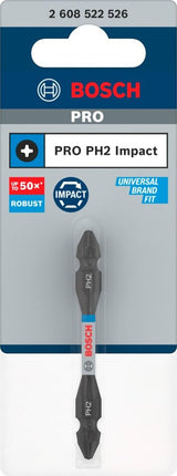 Bosch PRO BIT IMPACT DUBBELZIJDIG PH2 65MM