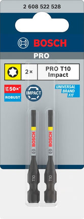 Bosch 2 PRO BITS IMPACT T10 55MM